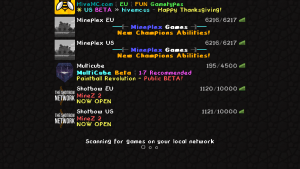 Mineraft server list